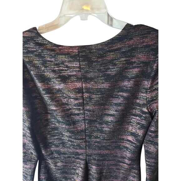 Drew V-Neck Sheath Dress with Metallic Thread, Large - Picture 4 of 6